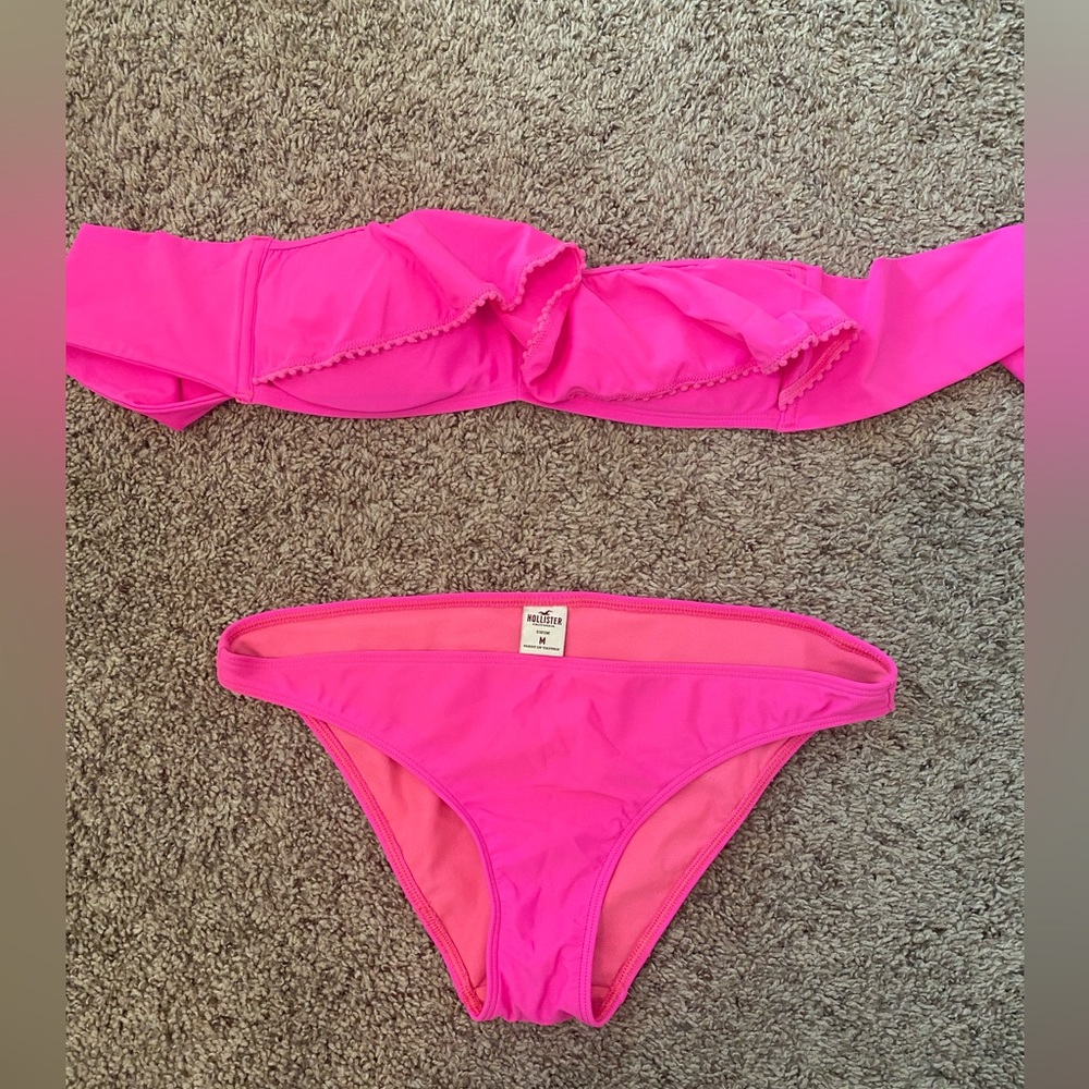 Hot Pink Hollister Bikini -Size Medium